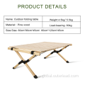 camping table chair set Pine Wooden Foldable Rectangular Table Supplier